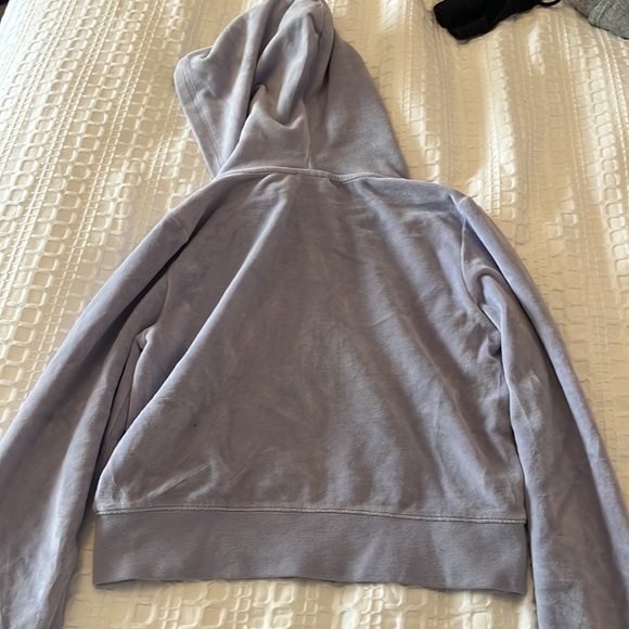 Aritzia/Sunday Best velvet zip up - Picture 2 of 3
